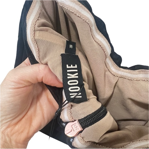 NWT NOOKIE DITA MESH GOWN MAXI DRESS size medium in black - Picture 12 of 13